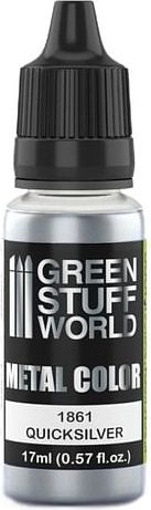 Green Stuff World: Metallic Paint Quicksilver 17ml - obrázek 1