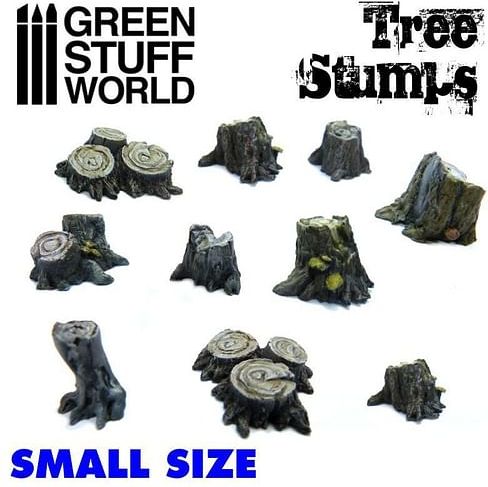 Dekorace Green Stuff World: Small Tree Stumps - obrázek 3