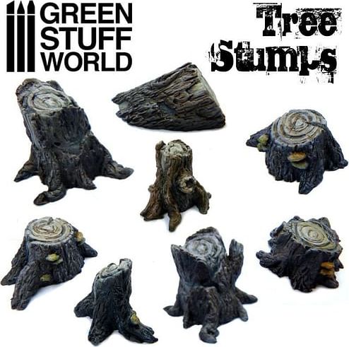 Dekorace Green Stuff World: Tree Stumps - obrázek 1