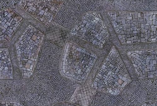 Herní podložka Kraken Wargames - Cobblestone City - obrázek 1