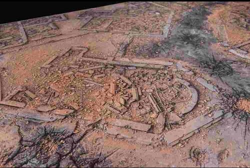 Herní podložka Kraken Wargames - Desert Warzone City - obrázek 2