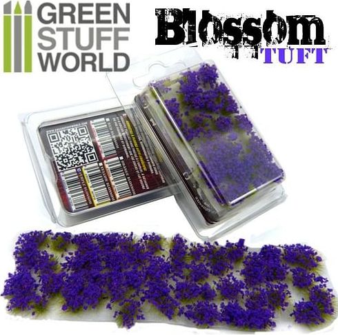 Dekorace Blossom Tufts - Purple Flowers, samolepící - obrázek 1