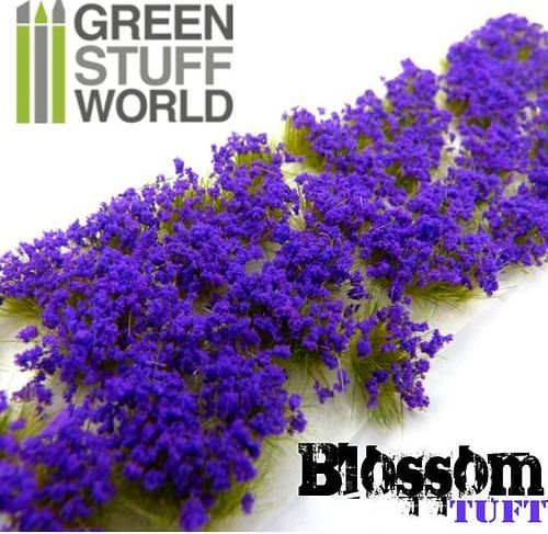 Dekorace Blossom Tufts - Purple Flowers, samolepící - obrázek 2
