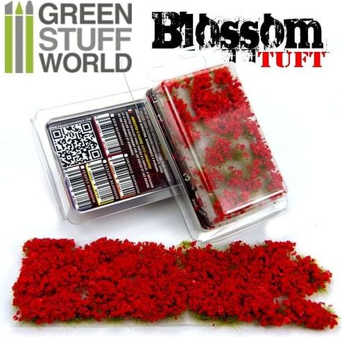 Dekorace Blossom Tufts - Red Flowers, samolepící - obrázek 1
