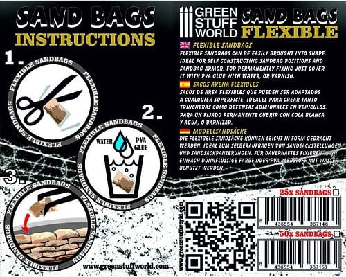 Dekorace Green Stuff World: Flexible Sandbags - obrázek 4