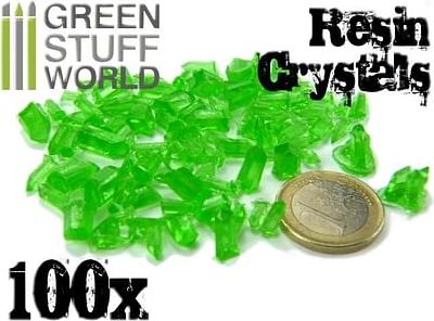 Dekorace Green Stuff World: Green Resin Crystals - obrázek 1