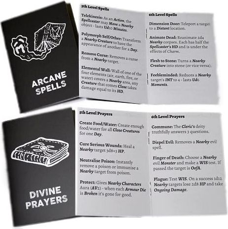 The Black Hack 2nd Edition Spell/Prayer Booklets - obrázek 1