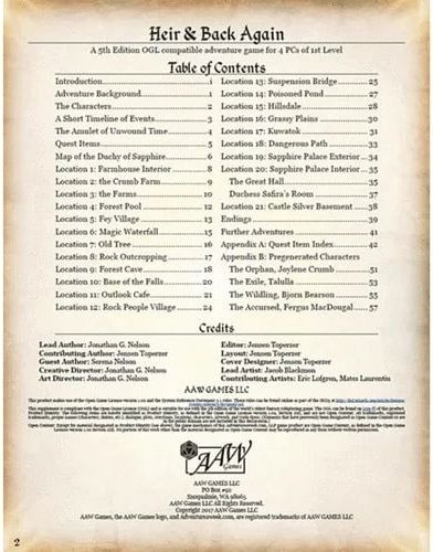 Heir & Back Again Pathfinder RPG - obrázek 2