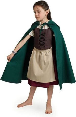 imago Dětský plášť Hobit, tmavě zelený, velikost 146/152 - obrázek 3