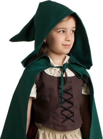 imago Dětský plášť Hobit, tmavě zelený, velikost 158/164 - obrázek 5