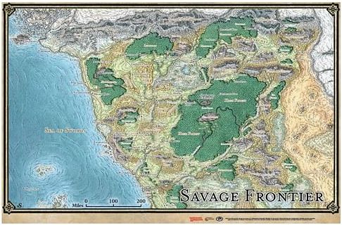 Dungeons & Dragons: Savage Frontier Map - obrázek 1