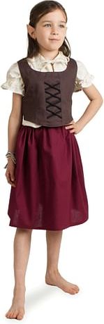 imago Dívčí živůtek Hobitka, hnědý, velikost 146/152 - obrázek 2