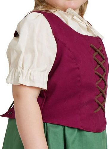 imago Dívčí živůtek Hobitka, vínový, velikost 134/140 - obrázek 3