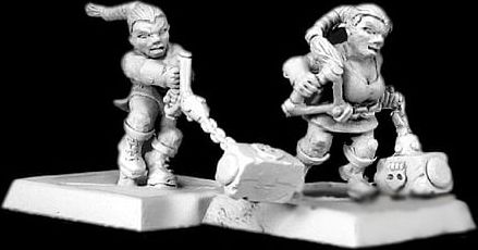 Figurky Dwarf Daughters of Skadi, 9 ks - obrázek 1