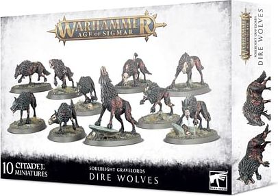 Warhammer Age of Sigmar: Soulblight Gravelords Dire Wolves - obrázek 1