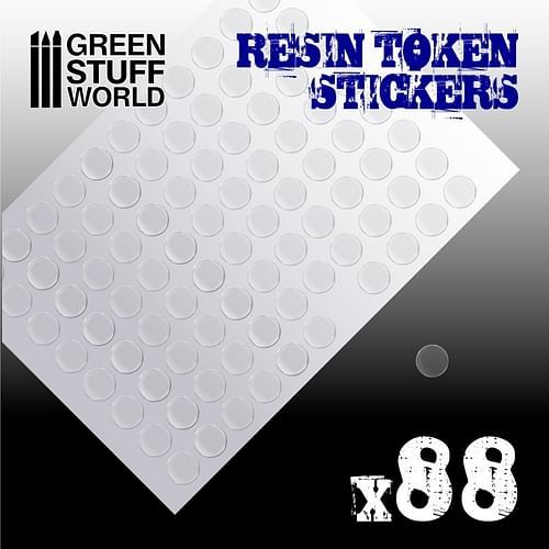 Green Stuff World: Resin Token Stickers (15mm), 88 ks - obrázek 1