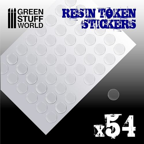 Green Stuff World: Resin Token Stickers (20mm), 54 ks - obrázek 1
