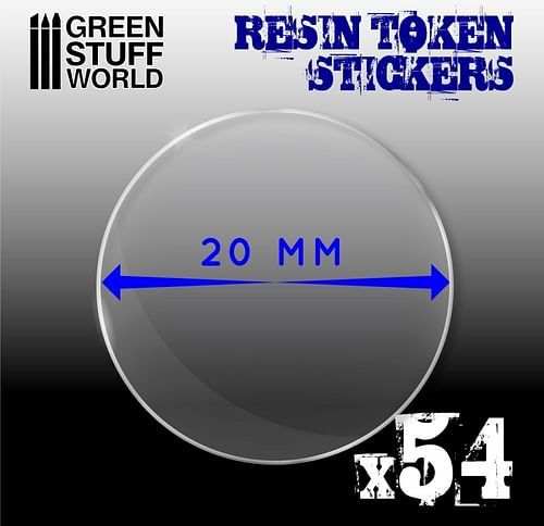 Green Stuff World: Resin Token Stickers (20mm), 54 ks - obrázek 2