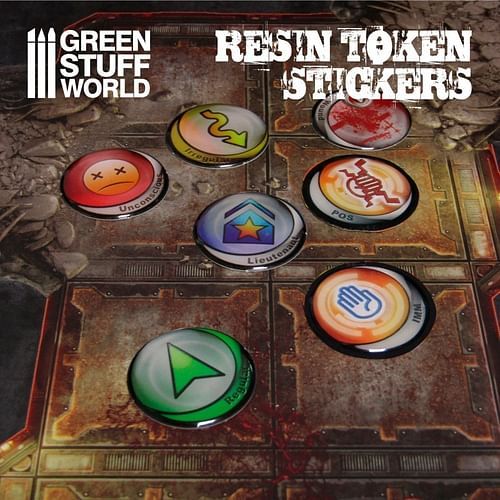 Green Stuff World: Resin Token Stickers (20mm), 54 ks - obrázek 3