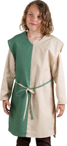 imago Tabard pro děti, béžovo-zelený, velikost 134/140 - obrázek 1