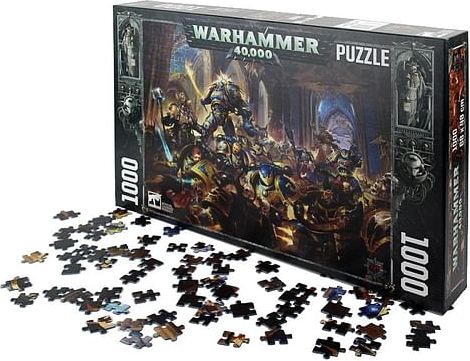Puzzle Warhammer 40000: Gulliman vs Black Legion, 1000 dílků - obrázek 1