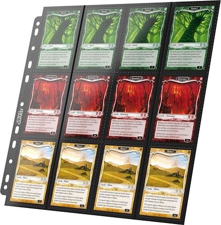 10 složek pro karetní album (UG 24-Pocket QuadRow), černé - obrázek 3