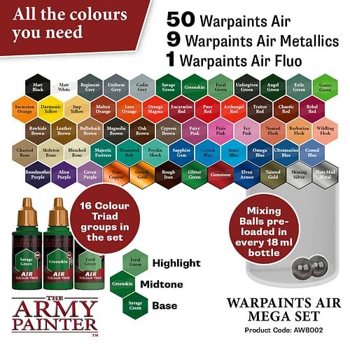 Army Painter - Warpaints Air Mega Set - obrázek 2