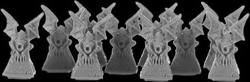 Figurky Graveyard Finials: Gargoyles, 10 ks - obrázek 1