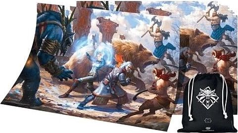 Puzzle Zaklínač: Geralt & Triss, 1000 dílků - obrázek 2