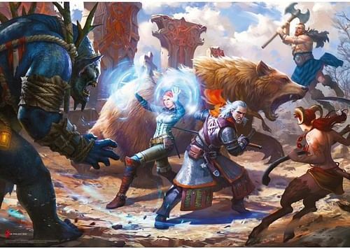 Puzzle Zaklínač: Geralt & Triss, 1000 dílků - obrázek 3