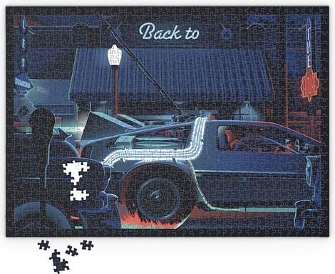 Puzzle Back to the Future - DeLorean, 1000 dílků - obrázek 2