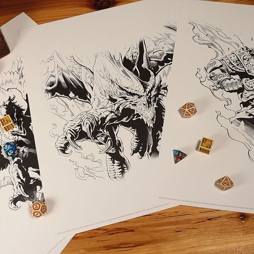 FaNaTtik Sada litografií Dungeons & Dragons, 7 ks - obrázek 3