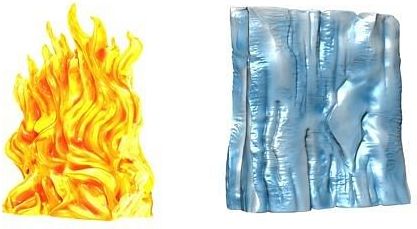 D&D Miniatures: Spell Effects - Wall of Fire & Wall of Ice - obrázek 1
