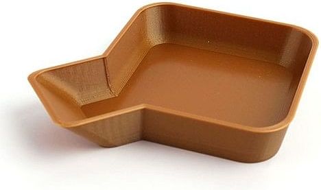 Miska na herní komponenty, se zobáčkem (větší), barva hnědá - obrázek 4
