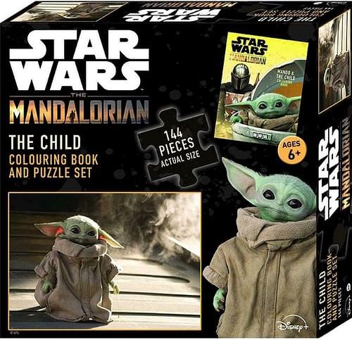 Omalovánky a puzzle Star Wars: Mandalorian, 144 dílků - obrázek 1