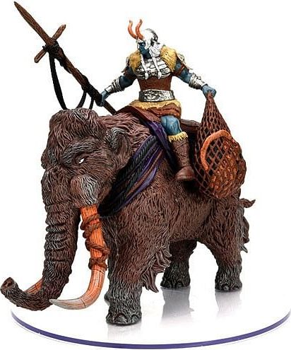 D&D Miniatures: Icons of the Realms - Snowbound Frost Giant on Mammoth - obrázek 1