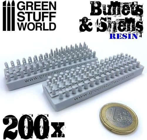 Dekorace Green Stuff World: Resin Bullets and Shells, 200 ks - obrázek 1
