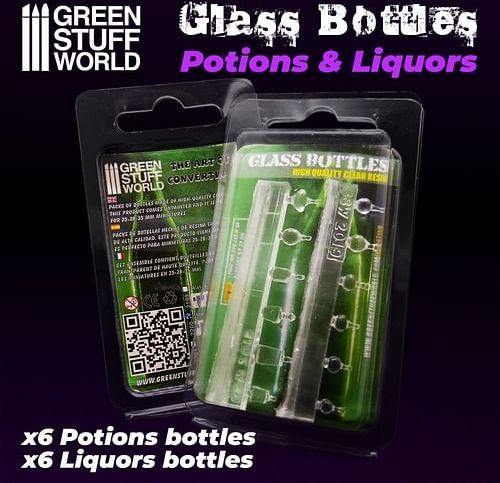 Dekorace Green Stuff World: Resin Potion and Liquor Bottles - obrázek 3