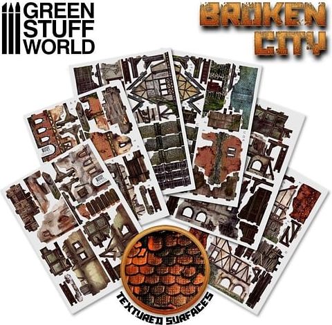 Green Stuff World: Broken City Terrain Set - obrázek 2