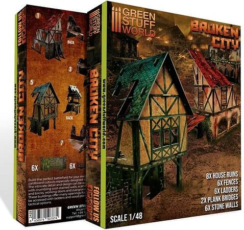 Green Stuff World: Broken City Terrain Set - obrázek 3