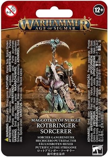 Warhammer Age of Sigmar: Maggotkin of Nurgle Rotbringer Sorcerer - obrázek 1