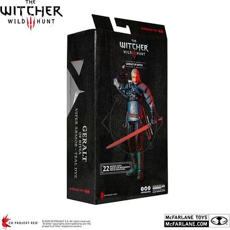 McFarlane Toys Figurka Zaklínač - Geralt z Rivie (zbroj zmije) - obrázek 9