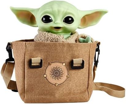 Mattel Figurka Mandalorian - Baby Yoda v tašce (se zvukem) - obrázek 1