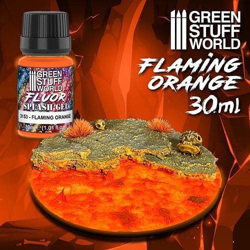 Green Stuff World: Splash Gel - Flaming Orange 30ml - obrázek 2