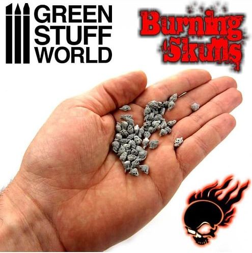 Dekorace Green Stuff World: Resin Burning Skulls - obrázek 4