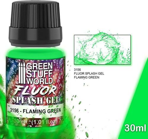 Green Stuff World: Splash Gel - Flaming Green 30ml - obrázek 1