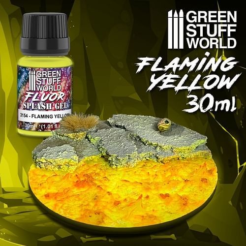 Green Stuff World: Splash Gel - Flaming Yellow 30ml - obrázek 2