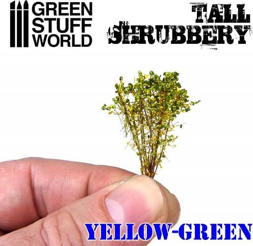 Dekorace Green Stuff World - Tall Shrubbery: Yellow Green - obrázek 3