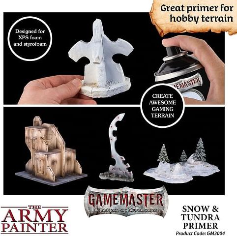 Army Painter: GameMaster Terrain Primer - Snow & Thundra 300ml - obrázek 2