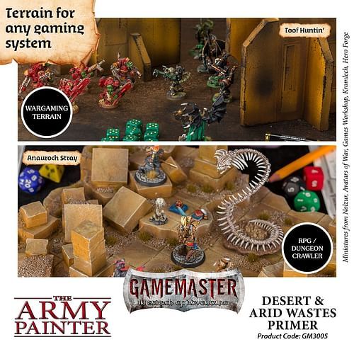 Army Painter: GameMaster Terrain Primer - Desert & Arid Wastes 300ml - obrázek 3